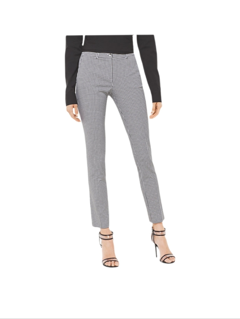 Michael‎ Michael Kors Women's Black White Gingham Ankle Pants Size 12